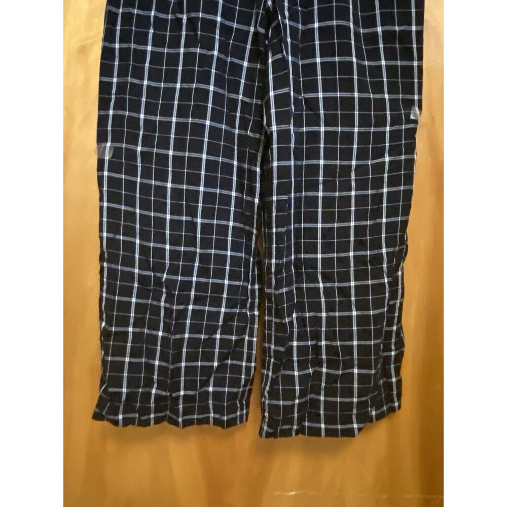 1. STATE  Plaid Rayon Windowpane Wide Leg Jumpsuit Size 0 Black & White - Picture 5 of 11
